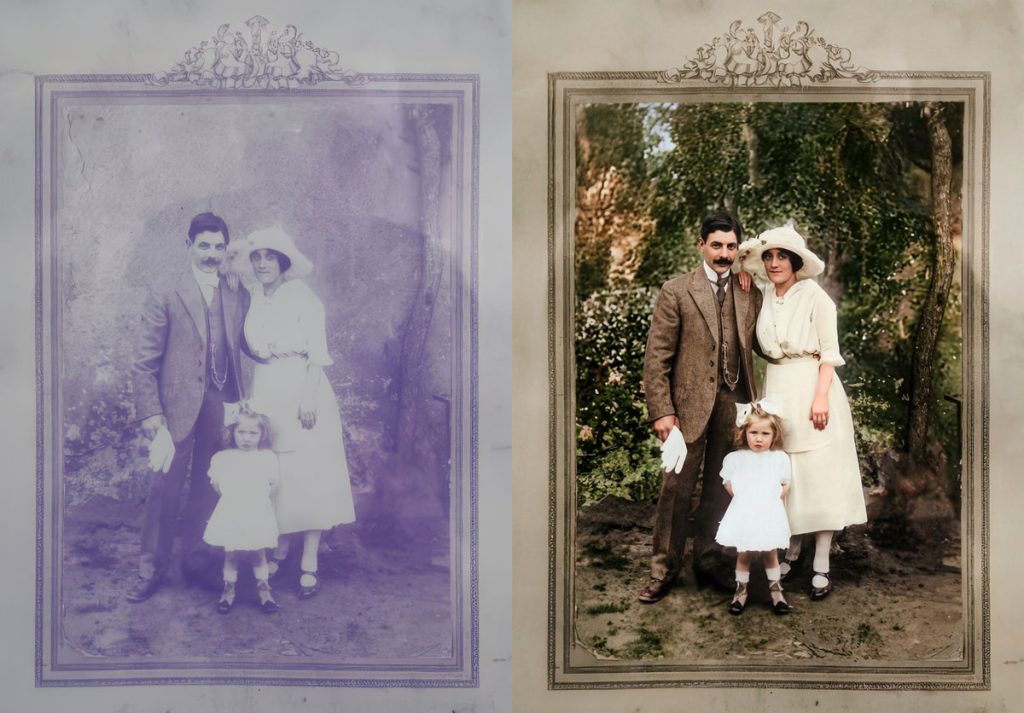 Restauration d'une vielle photo